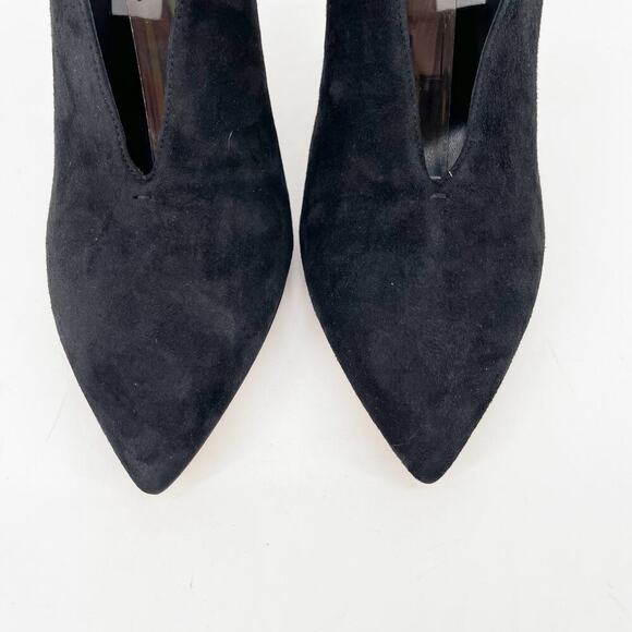 NWB Jimmy Choo Lux 100 Black Suede Gold Crystal Ankle Strap Vamp Bootie IT 41 - Picture 8 of 14